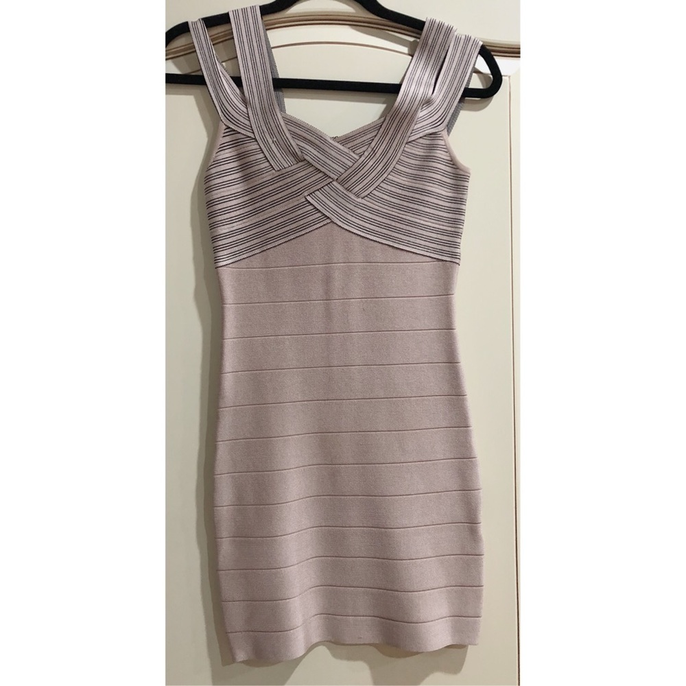 Bebe pink bandage dress
